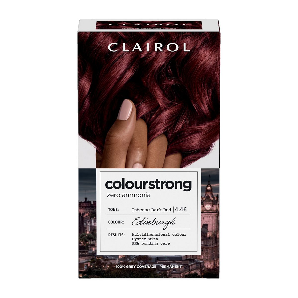 Clairol Colour Strong Permanent Hair Dye 4.46 Intense Dark Red 199ml