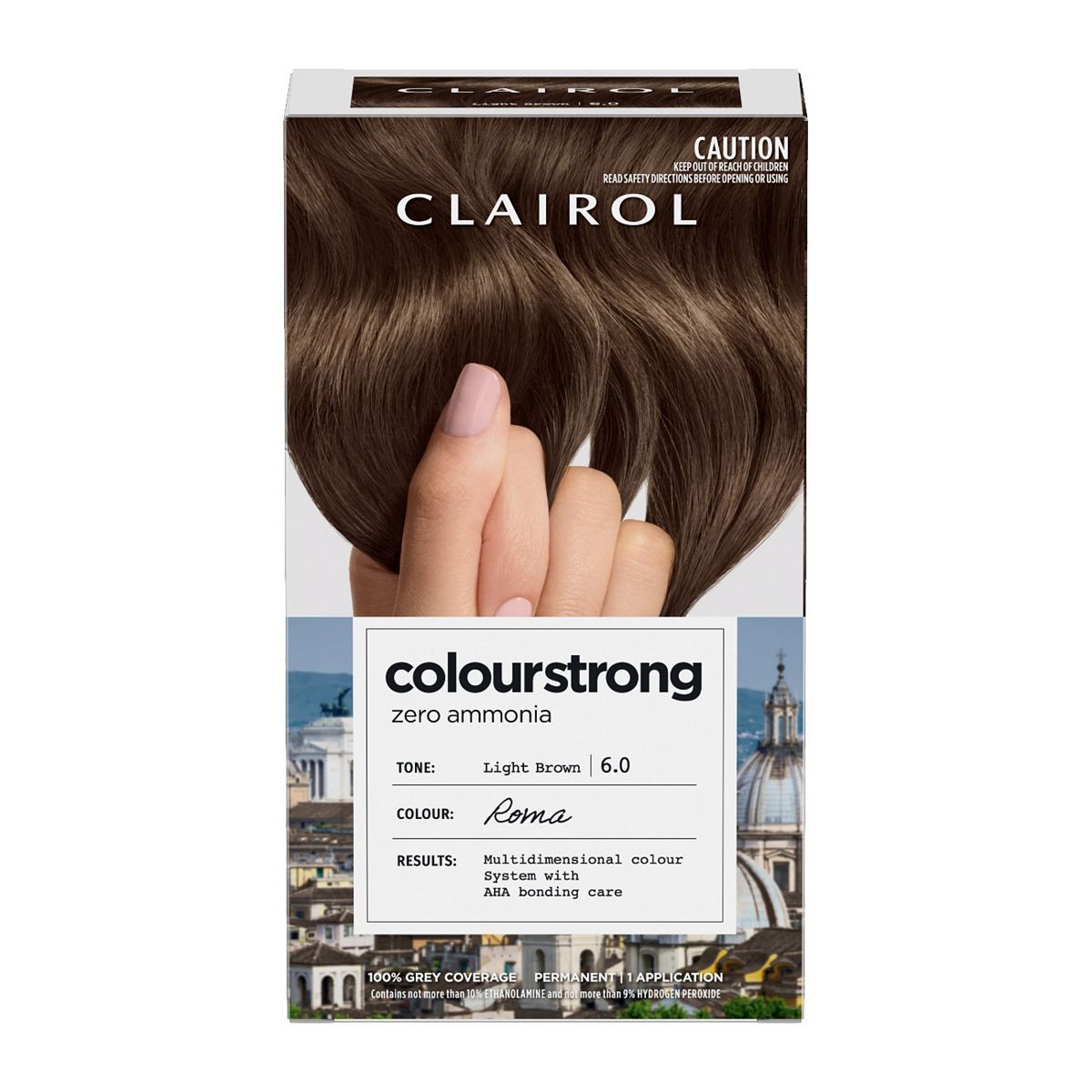 Clairol Colour Strong Permanent Hair Dye 6.0 Light Brown 199ml