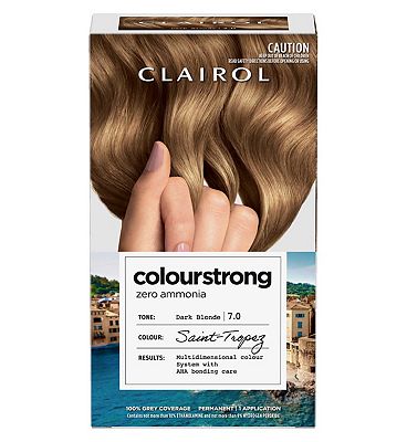 Clairol Colour Strong Permanent Hair Dye 7.0 Dark Blonde 199ml