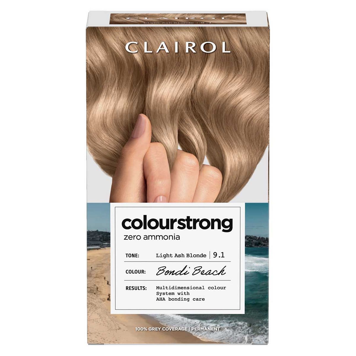 Clairol Colour Strong Permanent Hair Dye 9.1 Light Ash Blonde 199ml