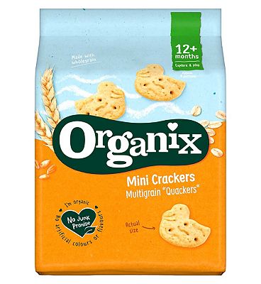 Organix Mini Crackers Multigrain Quackers 12+ Months 80g