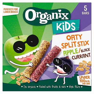 Organix Oaty Split Stix Apple Blackcurrant Bars (5x23g)