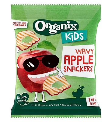 Organix Wavy Apple Snackers 15g