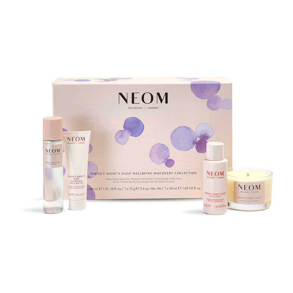 Neom Wellbeing Perfect Nights Sleep Discovery Collection Set