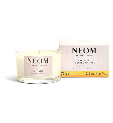 NEOM Wellbeing Happiness Travel Candle 75g