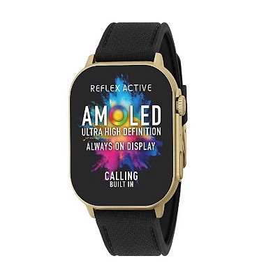 Reflex Active AMOLED Series 29 Black Smart Calling Watch