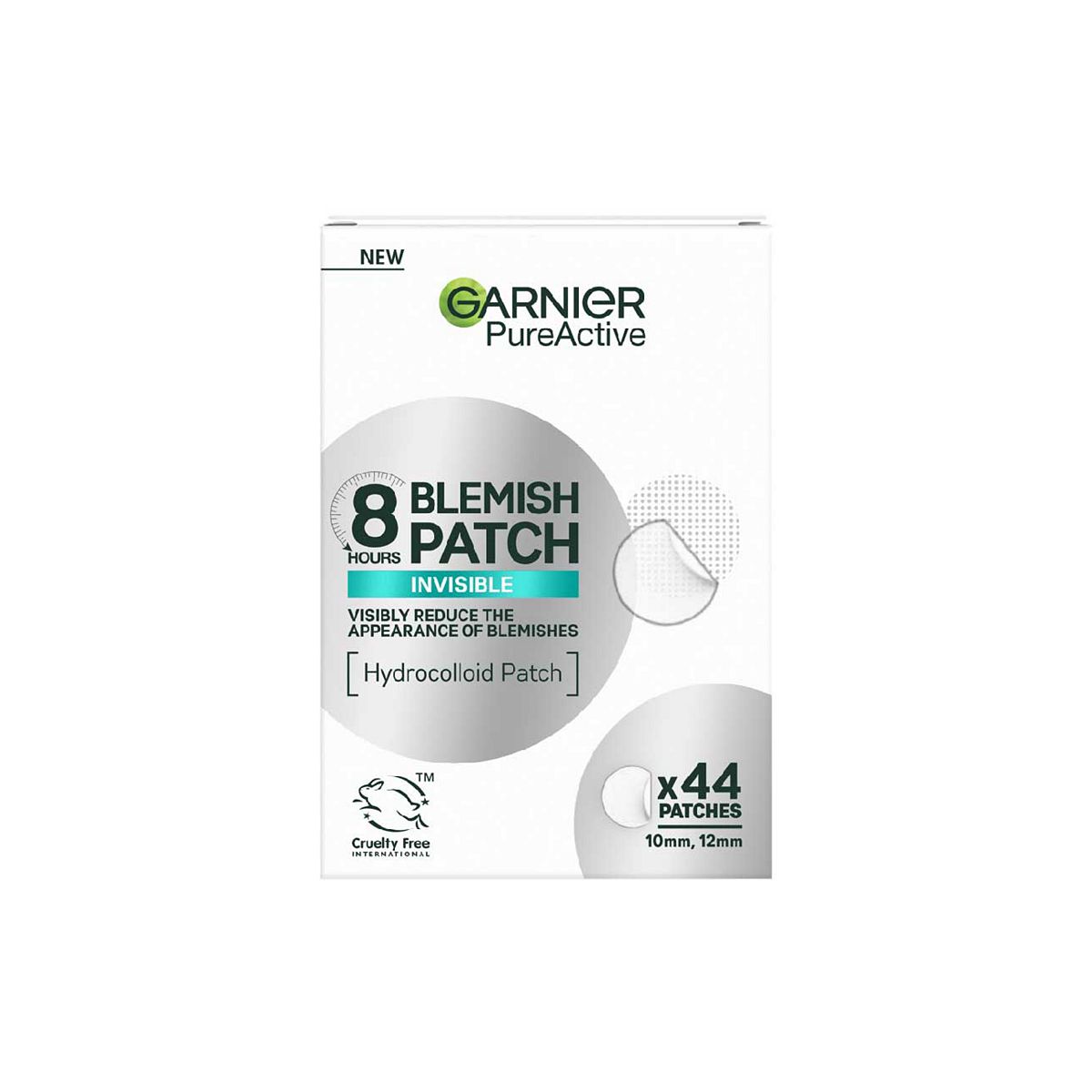 Garnier Blemish Patches, Ultra-Thin & Invisible, Reduce The Appearance Of Spots In 8H, 44 Patches