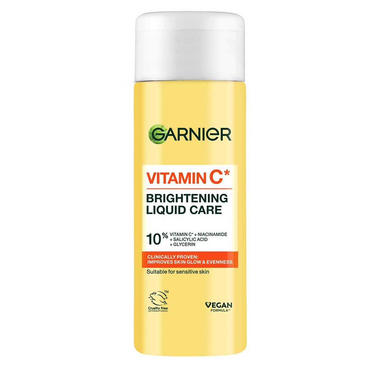 Garnier Vitamin C Brightening Liquid Care, 10% Glycerin, Niacinamide, & Salicylic Acid 120Ml