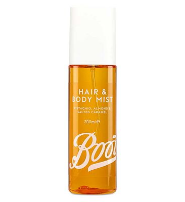 Boots Hair and Body Mist - Pistachio, Almond and Salted Caramel 200ml