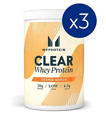 MyProtein Clear Whey Protein, Orange & Mango 3 x 261g