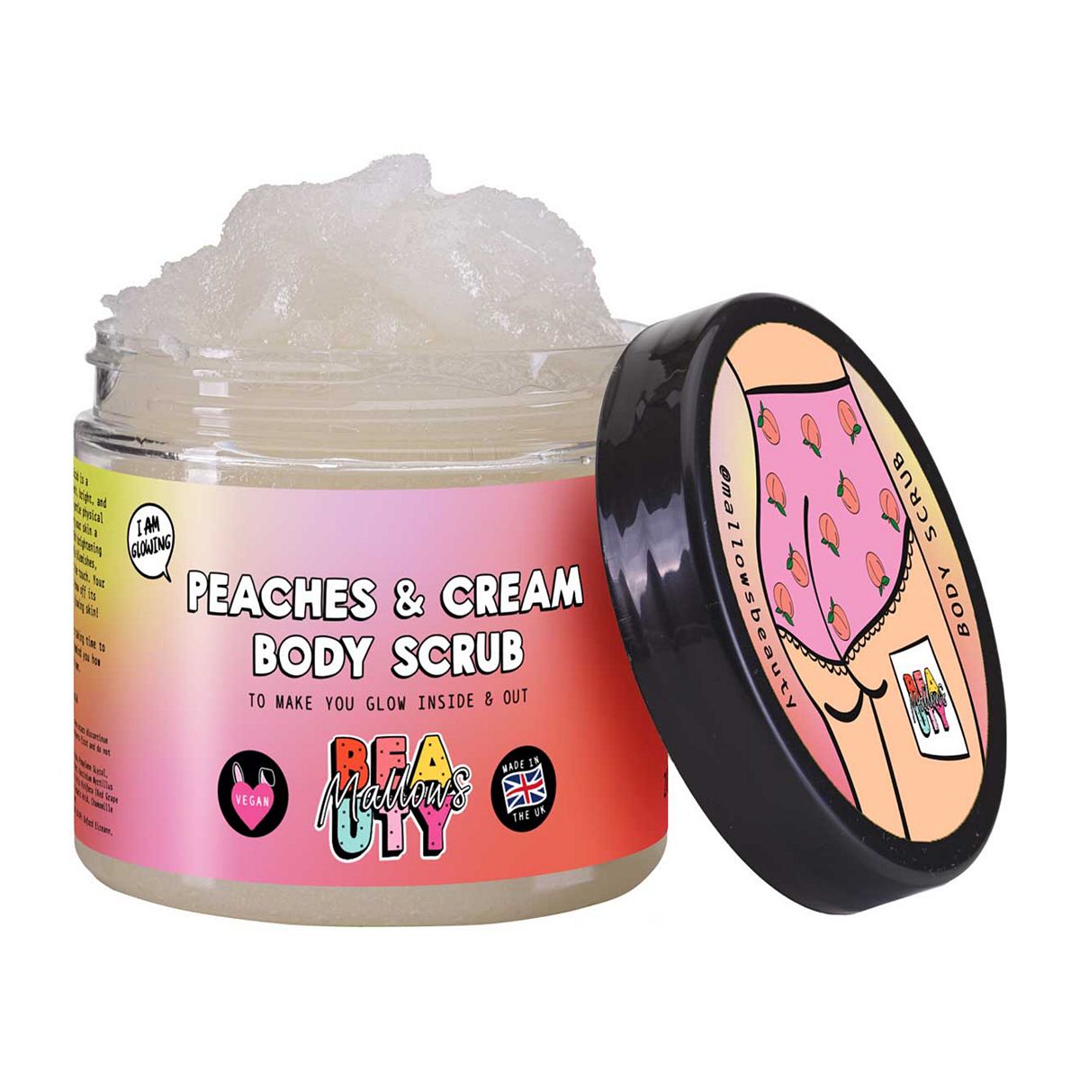Mallows Beauty Peachy Body Scrub 200g
