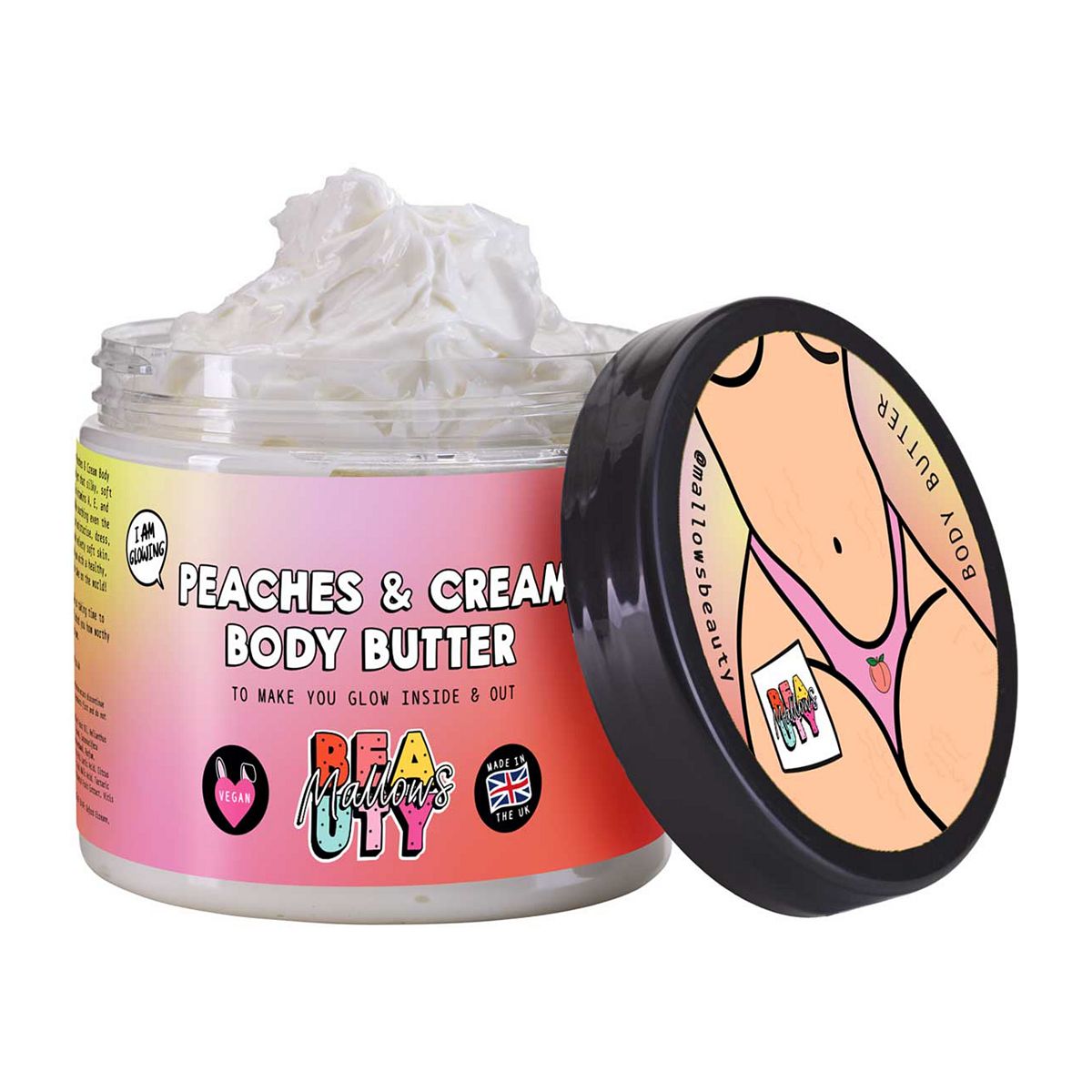 Mallows Beauty Peachy Shea Body Butter 180ml
