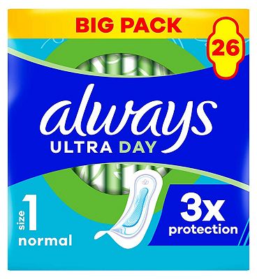 Always Ultra Sanitary Towels Normal (Size 1) x26 Pads