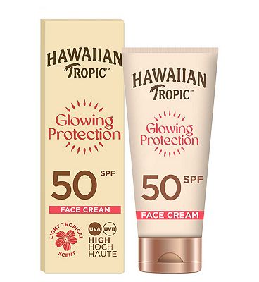 Hawaiian Tropic Glowing Protection Face SPF50 Protection 50ml
