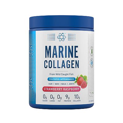 Click to view product details and reviews for Applied Nutrition Marine Collagen Powder Strawberry Raspberry 300g.