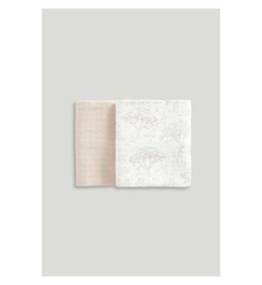 Mothercare XL Muslin Blankets Neutral 2s Boots