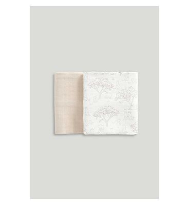 Mothercare XL Muslin Blankets Neutral 2s