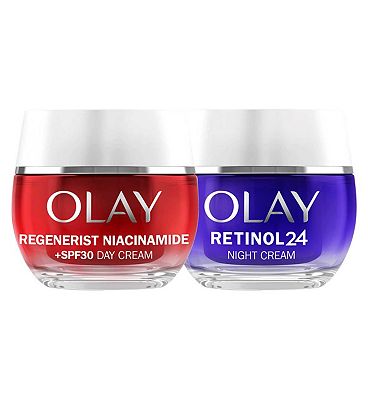 Olay Regenerist Niacinamide SPF30 Day Cream 50ml & Olay Retinol 24 Night Cream 50ml Bundle