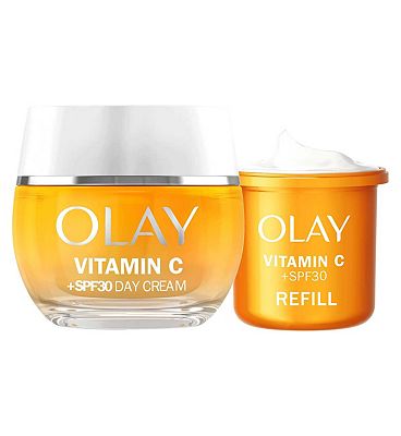 Olay Vitamin C Anti-Dark Spot SPF30 Day Cream 50ml + 50ml Refill Bundle