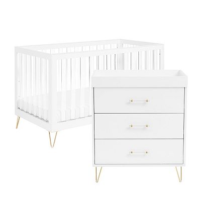 Babymore Kimi XL Acrylic 2 Piece Nursery Room Set