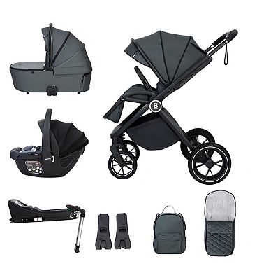 Babymore Kai Travel System Coco with Base - Forest Grey