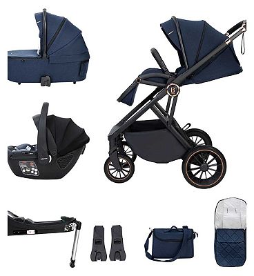 Babymore Chia Travel System Coco with Base - Midnight Blue