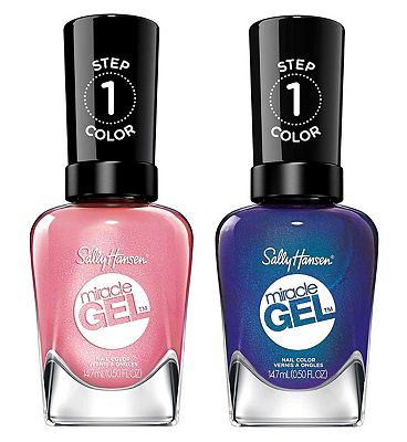 Sally Hansen Miracle Gel Summer Nail Polish Bundle Duo - Shell Yeah