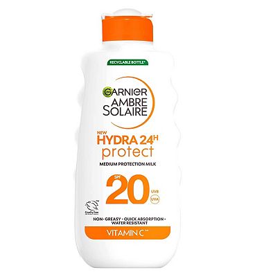 Garnier Ambre Solaire Hydra 24H Protect SPF20 Suncream Lotion 175ml