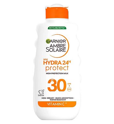 Garnier Ambre Solaire Hydra 24H Protect SPF30 Sun Cream Lotion 175ml