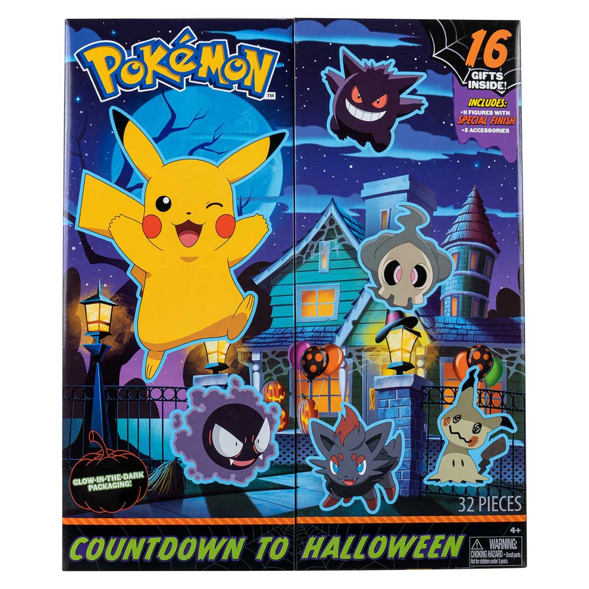 Jazwares Pokemon Battle Figure Halloween Calendar