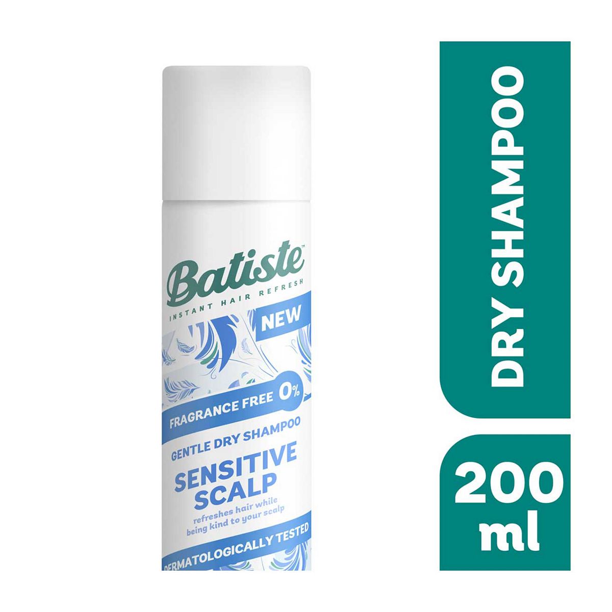 Batiste Dry Shampoo Sensitive Scalp Fragrance Free200 Ml, 200Ml