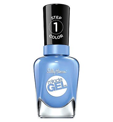 Click to view product details and reviews for Sally Hansen Miracle Gel Nail Polish Sugar Fix Sky Blue Nail Colour.