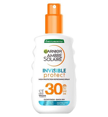 Garnier Ambre Solaire Invisible Protect SPF 30 Sun Cream Spray 150ml