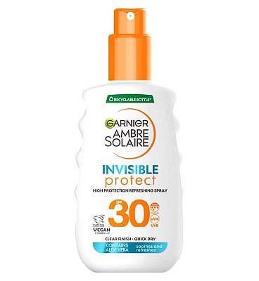 Garnier Ambre Solaire Invisible Protect SPF30 Suncream Spray 150ml