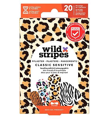 Wild Stripes Classic Sensitive Animal Plasters 20s