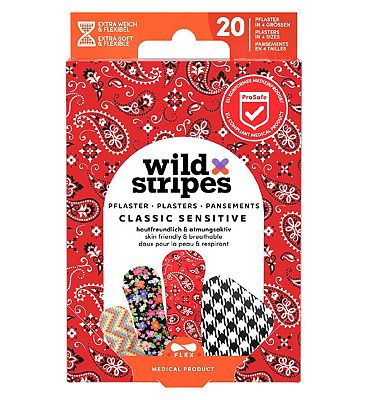 Wild Stripes Classic Sensitive Fashion Plasters 20s