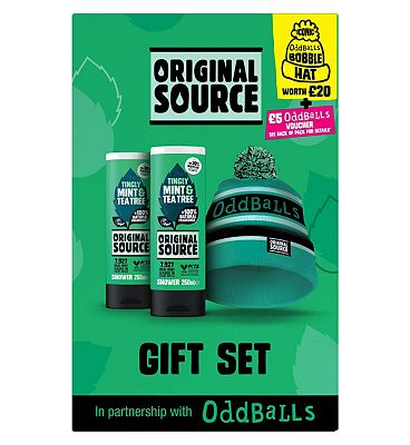 Original Source X Oddballs Bobble Hat Gift Set