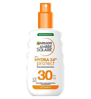 Garnier Ambre Solaire Hydra24Hr Protect SPF30 Suncream Spray 150ml