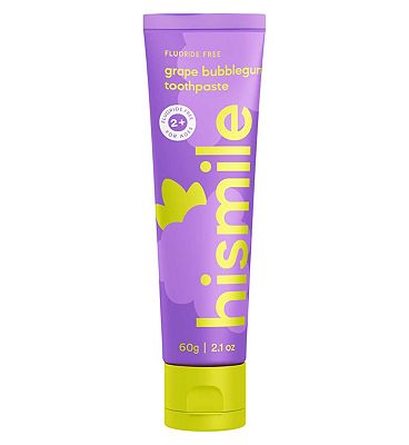 Hismile Kids Fluoride Free Grape Bubblegum Toothpaste 60G