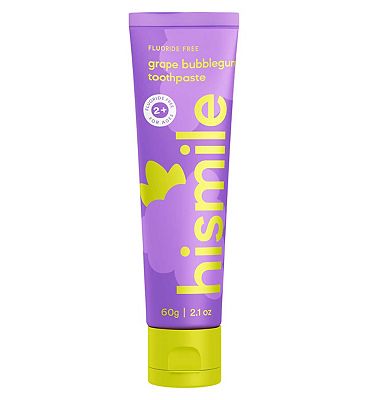 Hismile Kids Fluoride Free Grape Bubblegum Toothpaste 60g