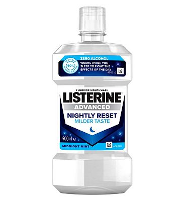 Listerine Advanced Nightly Reset Zero Alcohol Mouthwash 500ml