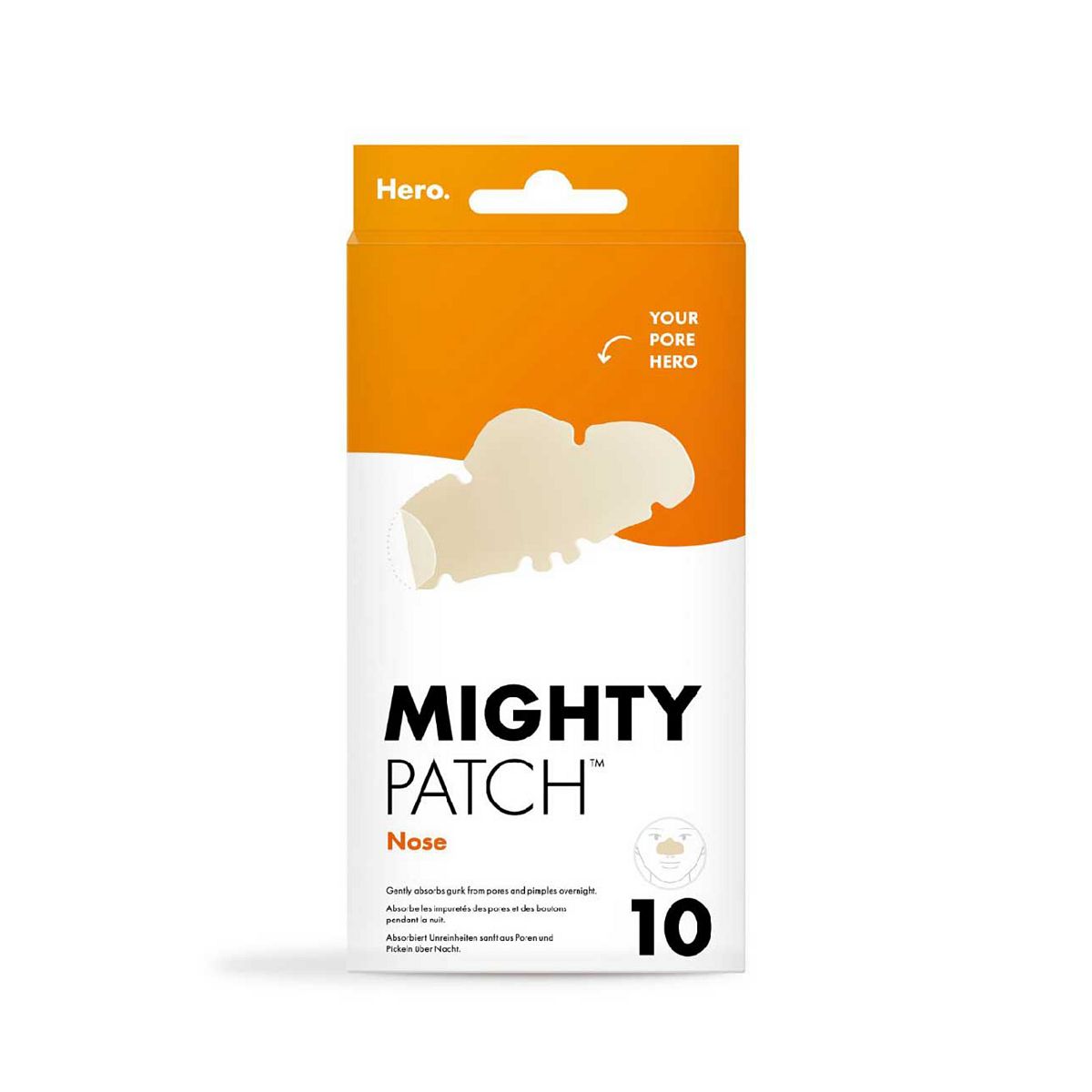 Hero Mighty Patch Nose Spot Patches, 10 Hydrocolloid Acne Patches