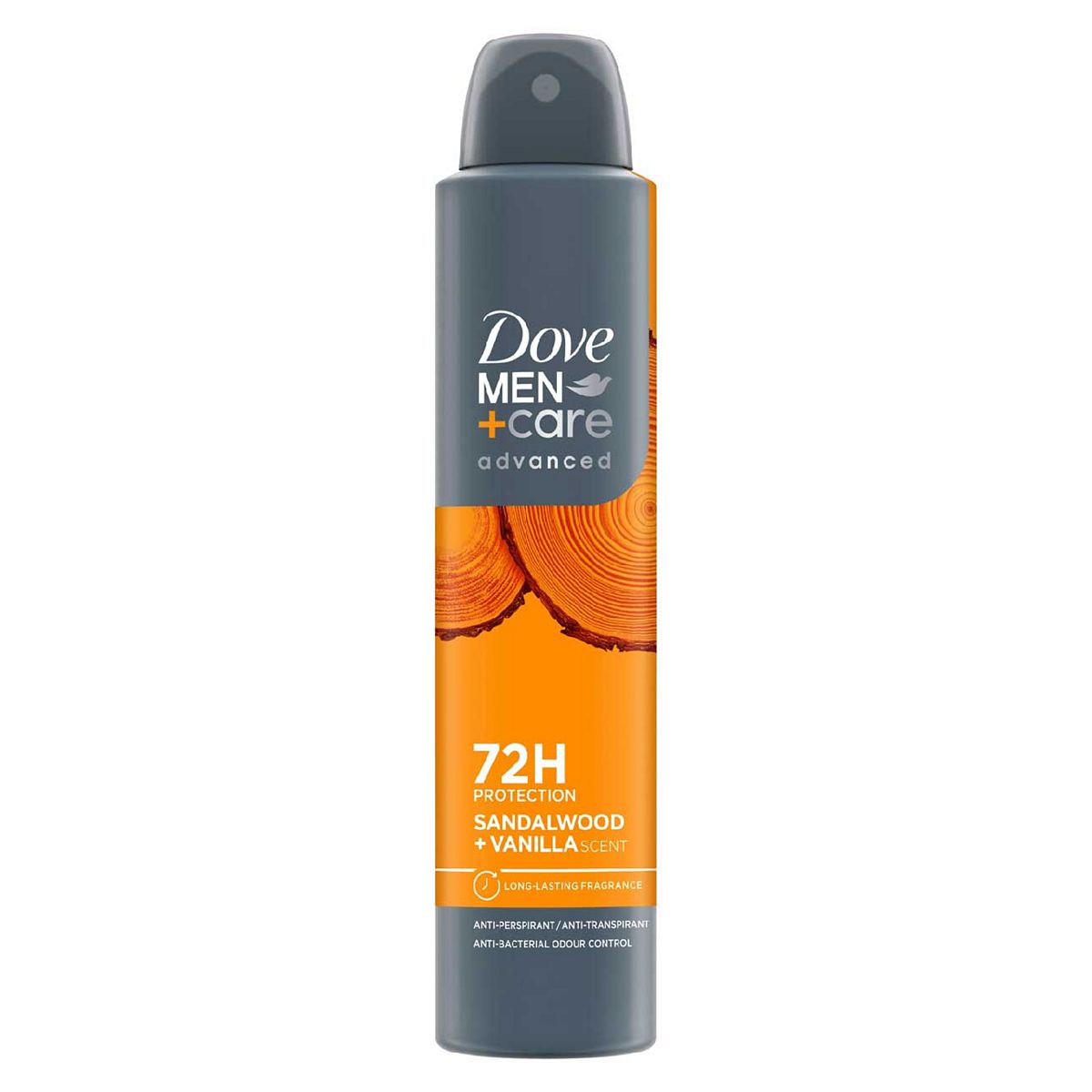 Dove Men+Care Sandalwood+Vanilla 72Hr Deodorant Spray200 Ml, 200Ml