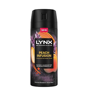 Lynx Fine Fragrance Peach Infusion 72hr Deodorant Spray 150ml