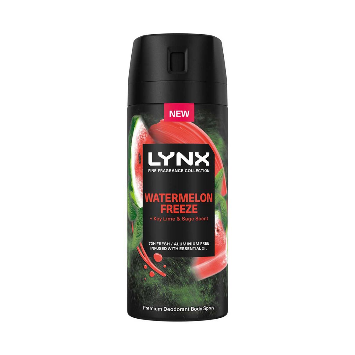 Lynx Fine Fragrance Watermelon Freeze 72Hr Deodorant Spray 150Ml