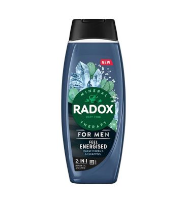 Radox Men Feel Energised 2-in-1 Shower Gel & Shampoo 450ml (5)