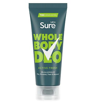 Sure Men Active Fresh 72hr Whole Body Deodorant Cream 75ml