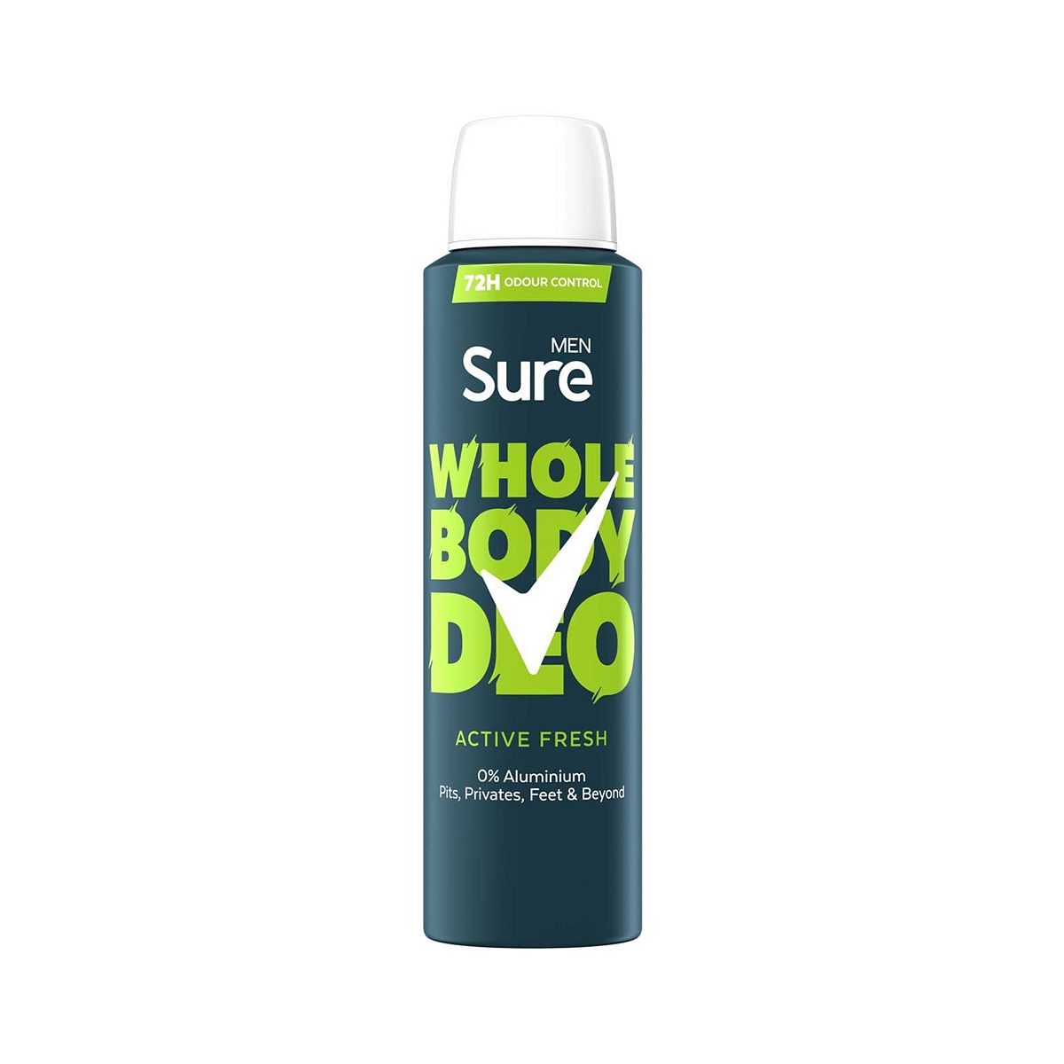 Sure Men Active Fresh 72Hr Whole Body Deodorant Spray 150Ml