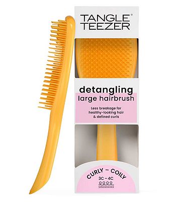 Tangle Teezer The Large Ultimate Detangler Naturally Curly Daffodil Yellow