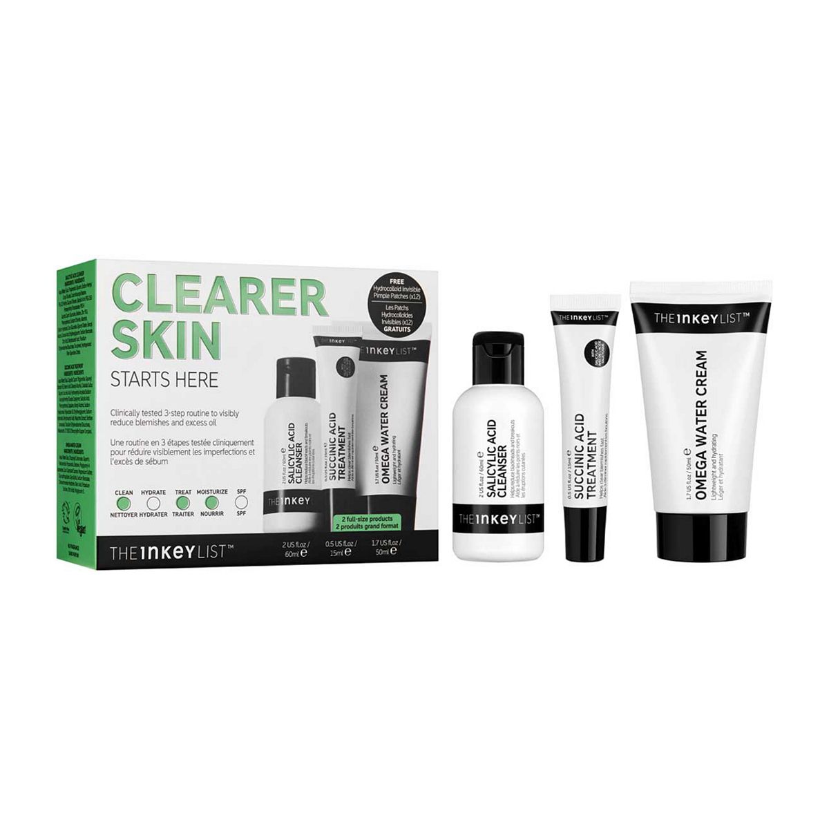 The Inkey List Clearer Skin Starts Here Set